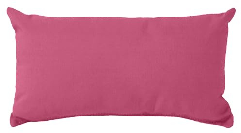 Lancashire Bedding Sun Lounger Head Pillow - Comfortable Hollow-Fibre Cushion for Garden Patio Sunbed and Deckchair, Machine Washable, No Chair Included (Wine, Pack of 2)