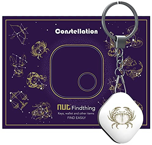 Nutale Schlüsselfinder - Löwe Finden mit App Bluetooth, iOS und Android, Community Suchfunktion, Item Tracker Support Fernbedienung, Wallet Tracker, Gute Idee für Ihre verlorenen Gegenstände (Krebs)
