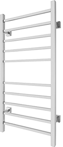 WarmlyYours Scaldasalviette Elettrico radiante 10 Bar Cromato da 150 W, Dimensioni: 105 cm x 50 cm
