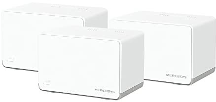 MERCUSYS Halo H70X (3-Pack) - AX1800 Sistema WiFi 6 Mesh, 3X Puerto Gigabit Ethernet, Conecta hasta 150 Dispositivos, Control Parental, Cobertura de hasta 550 m², Fácil Configuración