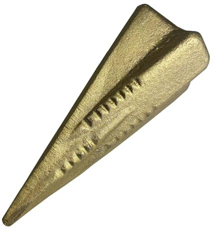 HoitoDeals 1Pcs Yellow Log Splitter Wedge Wood Stump Splitting Diamond Sledge Logging