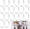 Ganchos para Estante 20 Piezas Gancho en Forma de S de Acero Inoxidable S Colgar Rejillas de Fregadero Ganchos Inoxidable para Rejilla de Alambre para Cocina, Dormitorio, Oficina