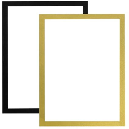 Magnetischer Schilderhalter – Kunstrahmen Für Kinder, Bilderrahmen Für Kunstwerke | 2 Stück Vorne Öffnende Diamant-Kunst-Bilderrahmen, Selbstklebender Dokumentenhalter, Bild-Poster-Rahmen Für Wand Und