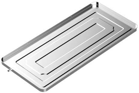 Drip Pan, Thickened Stainless Steel Rounded Corner Drip Tray, for Air Conditioner Outdoor Unit, for Collecting and Releasing Water(94 * 44 * 3cm)