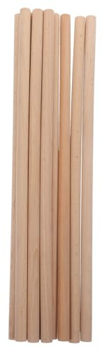HAWILLOSCH 10piezas Baquetas De Madera Para Hechas Mano De Material De Madera Palitos Para Manualidades Para Proyectos De Carpintería y Actividades