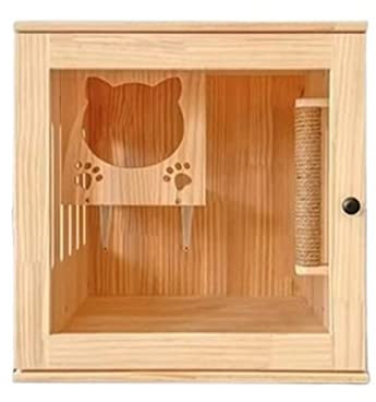 GLigeT Katzengehege Cat Villa Platte Seite transparent Luxus Katzenhaus Katzen Brutkäfig Katzenausstellungsschrank Katzenbett Cat Haustier Schrank Katzenraum Katzenhütte