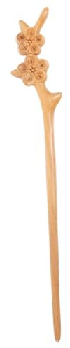 Healeved Baguettes à Cheveux Chinoises En Bois De Pêcher Pour Chignon Traditionnel Femmes Accessoires Vintage Usage Quotidien