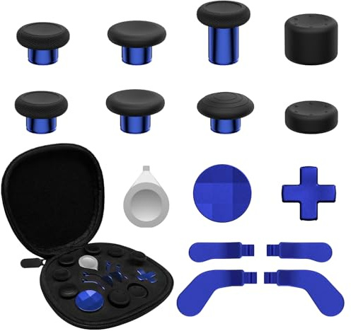 CHARM FOCUS 16-in-1 Metal Thumbsticks Replacement for Xbox Elite Series 2 | Replacement Kits for Xbox Elite 2 Controller Accessories, Includes Magnetic Joysticks, Paddles, Silicone Caps, D-Pads, 1 Tool