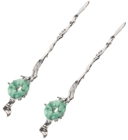 TOVINANNA 2stücke Retro Haarnadel Schlangenform Kunststein Haarschmuck Für Damen Eleganter Haarbun Stift Für Vintage-outfits Und Besondere Anlässe