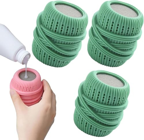 MavChanolia Distributeur de Boules Downy pour assouplissant, Boule de lessive pour Machine à Laver, Boule pour assouplissant, Boules de lessive réutilisables pour Machine à Laver
