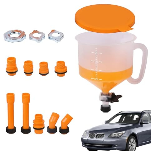 Kit de remplissage de liquide de refroidissement anti-fuite - 15 entonnoirs anti-fuite pour radiateur avec interrupteur de valve - Entonnoir de purge antigel pour l'entretien de la voiture