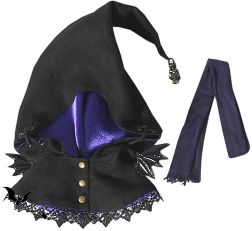 niannyyhouse 10 cm 20 cm Plüschpuppe Kleidung Schal Hexe Outfit Stofftiere verkleiden sich (20 cm)