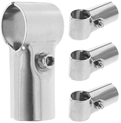 Abrazaderas de tubo en T de acero inoxidable, soporte de valla de malla de alambre, conector de 25 mm para mejoras del hogar