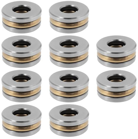 Briny River 10 Stück F3-8M 11000 U/min Axial-Rillenkugellager 3 X 8 X 3,5 Mm Chromstahl Geeignet für Ofen-Drehteller-Hebepumpe