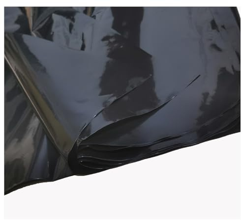 300 cm x 8 m Bâche en polyéthylène noire, 2,6 kg, feuilles de couverture en polyéthylène épaissies pour serre de jardin, pour l'isolation et la protection contre les gravats de construction