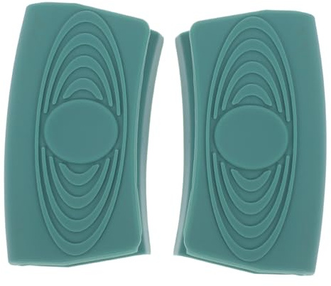 Hoement 2 Pezzi Coperture per Manici di Padelle in Silicone Verde Resistenti al Calore Facili da Pulire per Cottura e Servizio in Cucina Antiscivolo e Durevoli