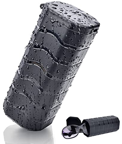 Healvaluefit Sunglasses Case Hard Shell, Premium Glasses Case, Sturdy & Durable, Portable Eyegalsses Box, Waterproof & Dustproof, Protective Glasses Case for Women and Man