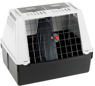 Ferplast Panier Chien Voiture, Atlas Car 80 SE, Compartiments de Rangement, Double Porte Coulissante L 82 x W 51 x H 61 cm – Max 20 kg