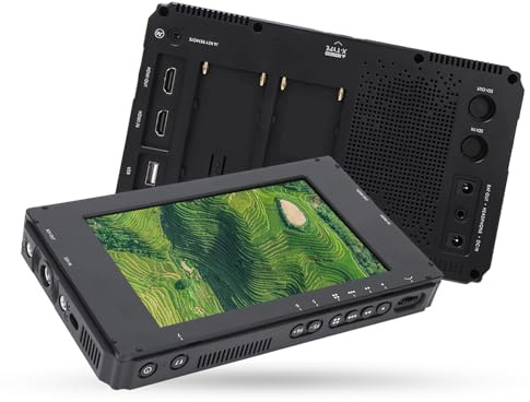 Goshyda A70TL Monitor Touch Screen da 7 Pollici, 1920x1150 Risoluzione HD 170 ° Angolo di Visualizzazione con Uscita di Ingresso del Segnale 4K