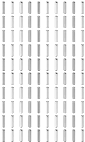 QUARKZMAN Zylinderstifte Rostfrei, 4mm x 16mm Dübelstifte 100 Stück | Spannstift, 304 Edelstahl Metallstifte, Silberton Passstift Bolzen Metall für DIY, Möbel, Bastelprojekte