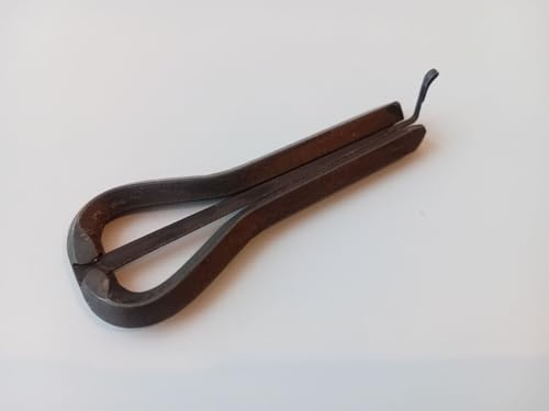 Tatar Jaw harp - Big, steel, black, mid-tone. Professional-grade, key D2, 81 mm (3,2 inch)