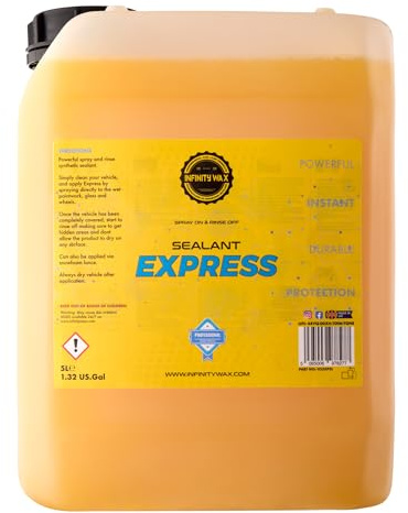 Infinity Wax Express Sealant 5L – Spray-On Rinse-Off Protection for Cars, Vans & Motorhomes – Hydrophobic Finish on Paint, Glass, Wheels, 2–3 Month Durability