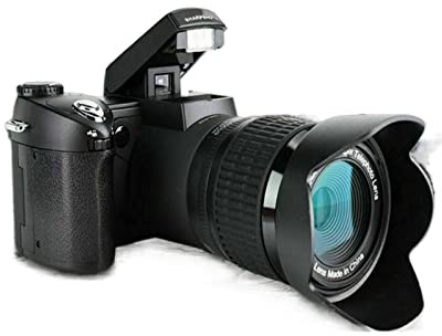 Cámara Digital, Cámara de videocámara HD 33MP Lente Gran Angular + teleobjetivo 24X + LED + Conjunto trípode(1)