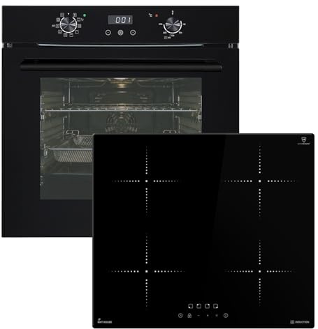 KKT KOLBE Herdset SET7010FBIH859RL, Backofen und Induktionskochfeld schwarz | 60 cm Backofen BO7010FB, 59 cm Induktionskochfeld IH85900RL, AirFry, Katalyse, Teleskopauszüge, Timer, Wärmeschutzverglasung