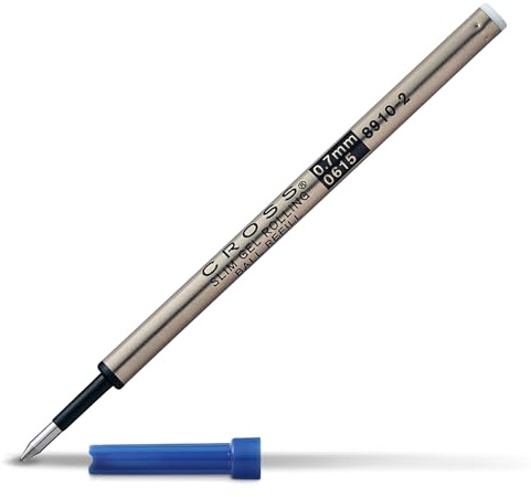 Cross 8910-2 Gel-Rollerballmine Slim (passend für Click und Spire, Strichstärke: 0,7 mm),blau