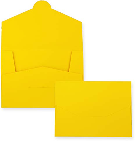 20x stabile Papier Mappe für DIN A4 und DIN C4 in Honiggelb - 22 x 30,5 cm - 240 g/m² - als Präsentationsmappen, Bewerbungsmappen, Projektmappen geeignet