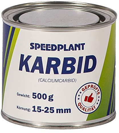 Karbid 0,5 kg (1x 500g) - Carbid Kabit Kabitt karbitt Karbit Karbid Große feste Steine Körnung 15-25mm - 1 Dose