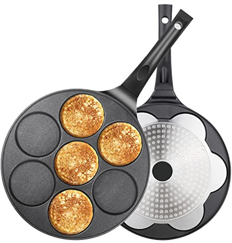 10.5 Pancake Pan Suitable for All Cooktops 7-Cup Pancake Maker 1-Pack