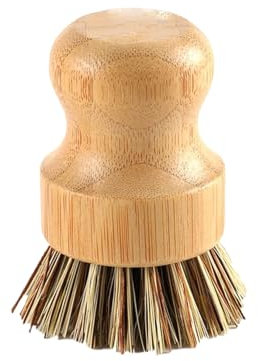 Gemüsebürste,Mushroom Brush, Pilzbürste,Round Wooden Handle Mushroom Brush,for Cleaning Sink Made of Cast Metal, Bathroom,Sink Brush with Hard and Soft Bristles,Brush Cleaner,Sink Brush