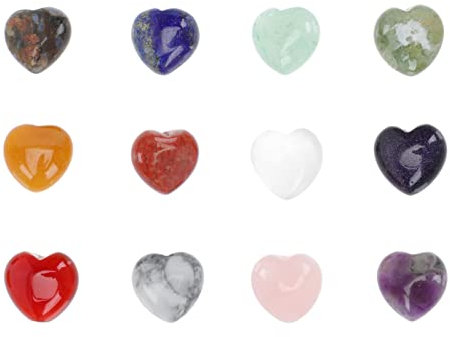 Cabilock Cuore Gemma Piccola Pietra A Forma di Cuore Adorna Mini Gemma S Pietra di Cristallo Decorazione per Ufficio