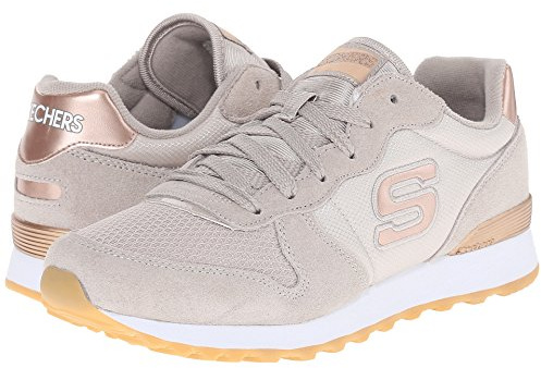 Skechers Og 85 Goldn Gurl, Sneaker a Collo Basso Donna, Gray Taupe, 39.5 EU