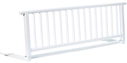 Bettschutzgitter Exclusiv aus Buchenholz | Rausfallschutz für Baby & Kinder 110x35 cm | Kinder-Bettgitter mit einfacher Anbringung | Bettgitter für Kinderbetten & Babybetten