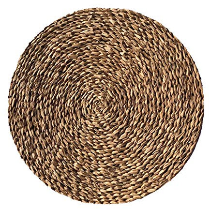 EME Bajoplato Enea Salvamantel Fabricado en Mimbre Natural con diámetro de 35 cm. Elaborado de Forma 100% Artesanal. El Pack Incluye 24 Unidades. Estilo Rústico.