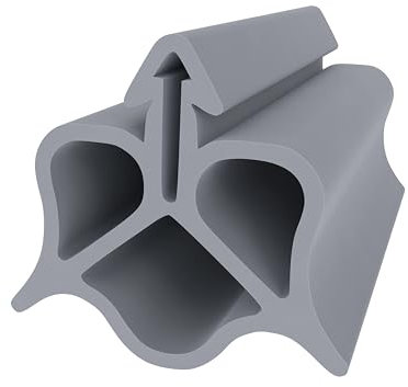 Athmer Ersatzdichtung für Schall-Ex Jumbo Absenkdichtung – Grau | 3 Meter | Gummidichtung | 16 mm Höhe | Türdichtung | Schallschutz & Zugluftschutz