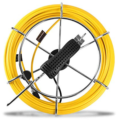 IHBUDS Glasfaserkabel für Rohrinspektionskamera, Industrielles Endoskop Videoinspektionssystem Kamera Kabel 30M