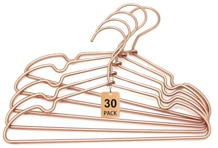 Koobay Kleiderbügel, Metall, Rotgold, Kupfer, 31,8 cm, 30 Stück