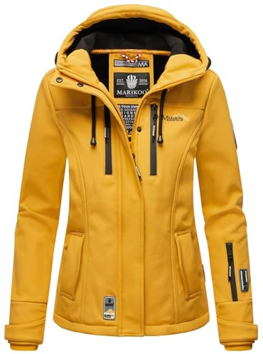 MARIKOO Damen Softshell Jacke Winterjacke wasserabweisend Outdoor B864
