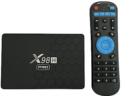 X98H Pro Android 12.0 tv box 2.4G/5G Wifi6 4GB RAM 64GB ROM BT5.0 Supporto 4K H.265 con tastiera i8