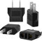 TISHOW 4 Piezas Adaptador Enchufe Europeo a Americano, a Español/USA/US/China/Japón/Canadá/México/Acerca