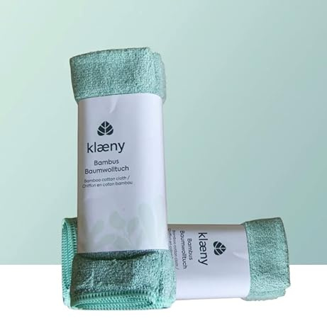 klaeny 2 Mikrofasertücher/Bambus Baumwoll