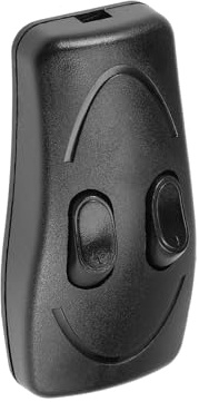 Rebower Inline Schnur Schalter AC 250V 1A Ein/Aus Wippe Kontrolle Schalter | Für Lampe Schreibtisch Beleuchtung, 2.7x1.3/Schwarz