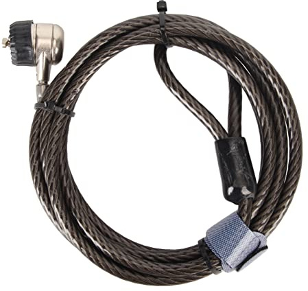 Candado de Cable de Seguridad para Computadora Portátil, Prevención de Robo Candado de Cable para Computadora Portátil Resistente a Cortes de Alta Resistencia con 2 Llaves para Proyector