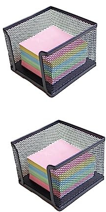 NUOBESTY 2stücke Wire Mesh Notizhalter Für Schreibtisch Selbstklebender Haftnotizspender Aus Kompakte Aufbewahrungslösung Für Büro Schule Und Zuhause