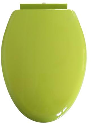 Dazzluxe WC-Sitz Mit Absenkautomatik Und Leise Schließendem Deckel, Farbiger Länglicher WC-Sitz, V-Förmiger WC-Deckel Aus Kunststoff Mit Verstellbaren Montageteilen,Grün