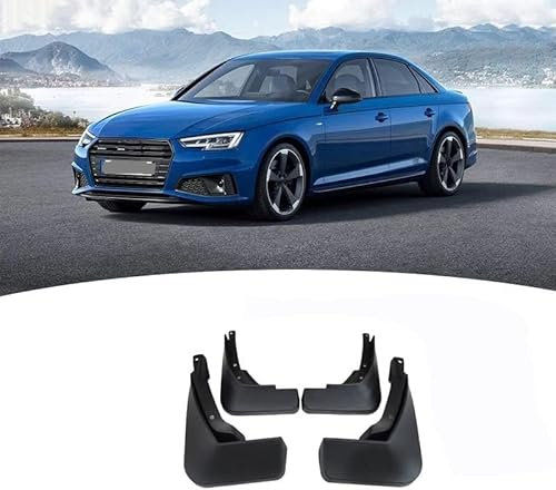 4 Stücke Auto Schmutzfänger Kotflügel für Audi A4 B7 B8 B9 2016-2022, Schmutzlappen Spritzlappen Vordere Hintere Spritzschutz Protection Zubehör