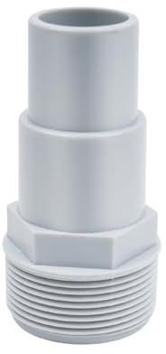 Schlauchverbinder 38mm, Poolschlauch 38mm auf 32mm Verbinder, Poolschlauch Adapter 38mm, Pool Schlauchadapter Set mit 3 Schlauchschellen, Pool Zubehör für Hayward/Intex/Bestway Pool (1 Stück)